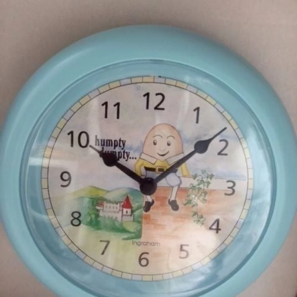 Humpty Dumpty Clock Ingraham Vintage New in Box
